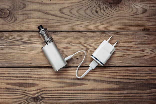 Safety infographic regarding vape battery charging