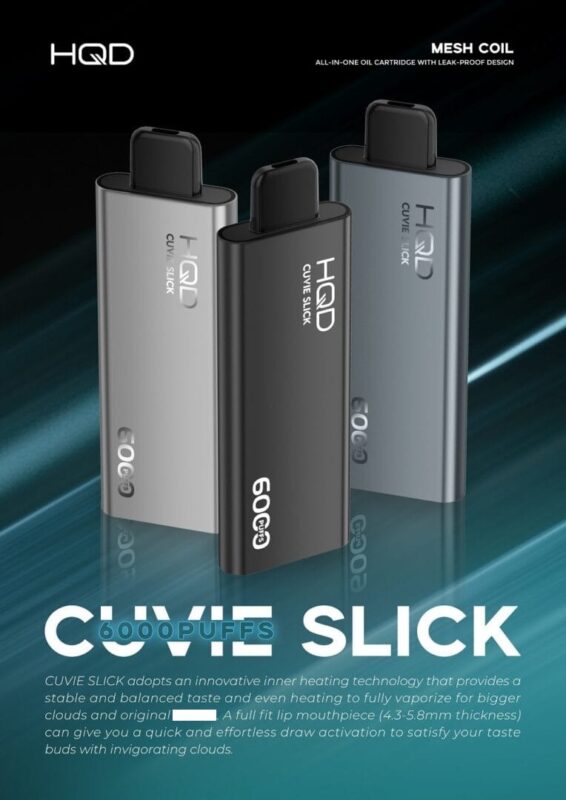 HQD Vape Options: Visual representation of the Cuvie Slick Mesh Coil system
